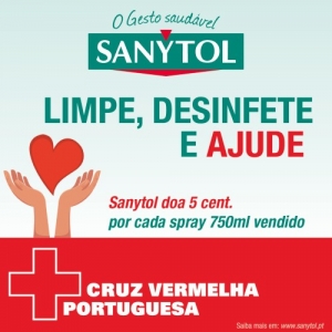 Sanytol lança campanha solidária a reverter a favor da cruz vermelha portuguesa