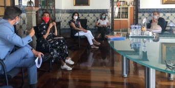 Catarina Furtado visita os menores refugiados na estrutura de acolhimento da CVP em Lisboa